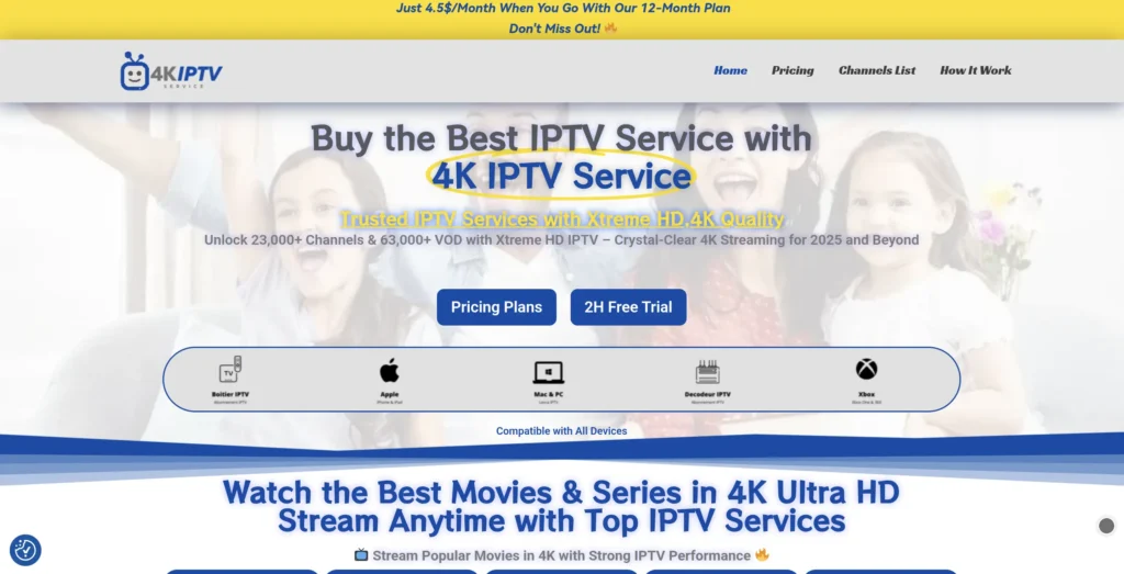 4k IPTV srvice